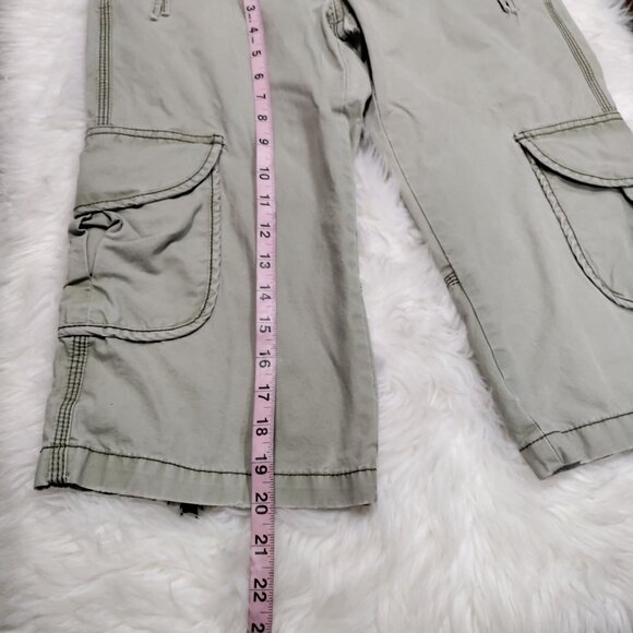Jordache Vintage Twee Extra Low Cargo Capri Pants Embroidered Women's Size 6 - Picture 13 of 13